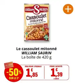 Coccinelle Supermarché WILLIAM SAURIN Cassoulet mitonné offre