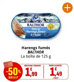 Coccinelle Supermarché BALTHOR Harengs fumés offre