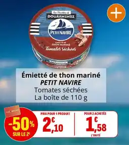 Coccinelle Supermarché PETIT NAVIRE Émietté de thon mariné offre