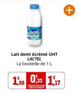 Coccimarket LACTEL Lait demi écrémé UHT offre