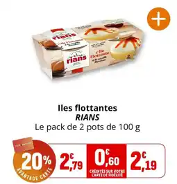 Coccimarket RIANS Iles flottantes offre
