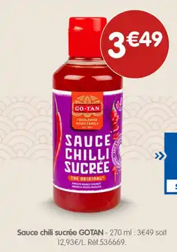 b&m GO-TAN Sauce chili sucrée offre