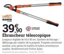 Espace emeraude BAHCO Ébrancheur télescopique offre