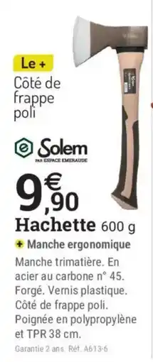 Espace emeraude Solem Hachette offre