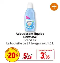 Coccimarket Soupline Adoucissant liquide offre