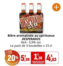 Coccimarket DESPERADOS Bière aromatisée au spiritueux offre