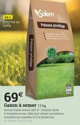 Espace emeraude Solem Pelouse privilège offre