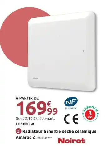 Noirot Radiateur à inertie sèche céramique