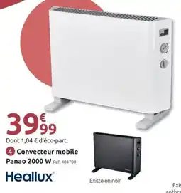 Mr Bricolage Heallux Convecteur mobile offre
