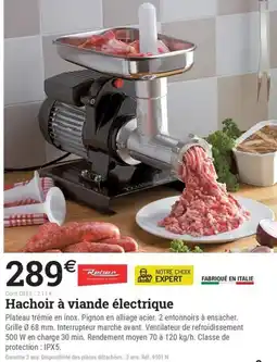 Espace emeraude Reber Hachoir à viande électrique offre
