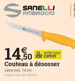 Espace emeraude SANELLI AMBROGIO Couteau à désosser offre
