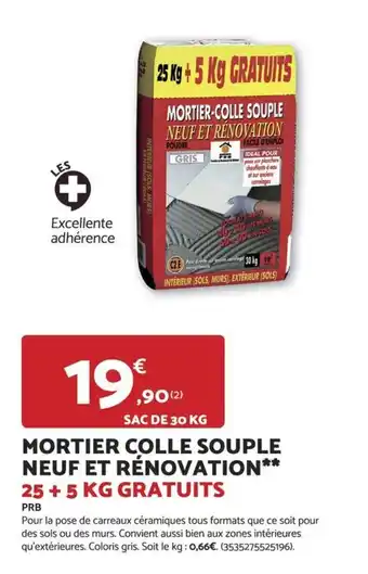 PRB Mortier colle souple