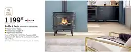 Espace emeraude INVICTA Poêle à bois Mandorin anthracite offre