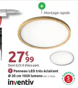 Mr Bricolage Inventiv panneau led très éclairant offre