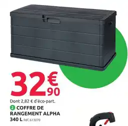 Mr Bricolage COFFRE DE RANGEMENT ALPHA offre