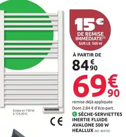 Mr Bricolage HEALLUX SÈCHE-SERVIETTES INERTIE FLUIDE offre
