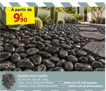 Galets noirs polis