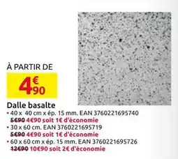 Mr Bricolage Dalle basalte offre