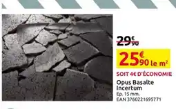 Mr Bricolage Opus Basalte Incertum offre