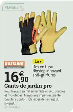 Espace emeraude ROSTAING Gants de jardin pro offre