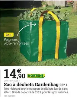 Espace emeraude NORTENE Sac à déchets Gardenbag offre