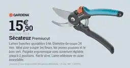 Espace emeraude GARDENA Sécateur Premiucut offre