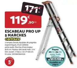 Bricomarché centaure ESCABEAU PRO UP 5 MARCHES offre