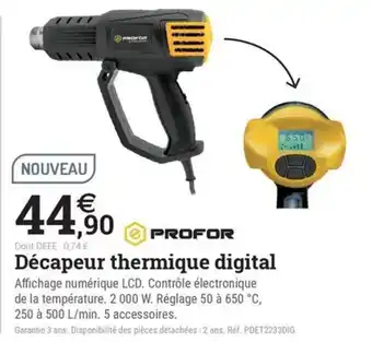 PROFOR Décapeur thermique digital