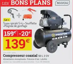 Espace emeraude PROFOR Compresseur coaxial offre