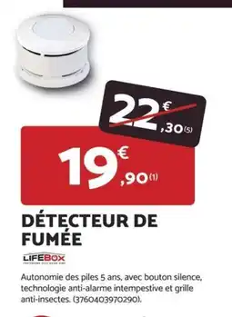 Bricomarché LIFEBOX DÉTECTEUR DE FUMÉE offre