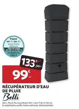 Bricomarché Belli récupérateur d'eau de pluie offre