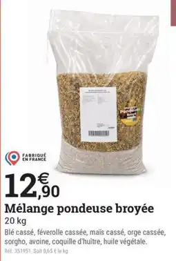 Espace emeraude Mélange pondeuse broyée offre