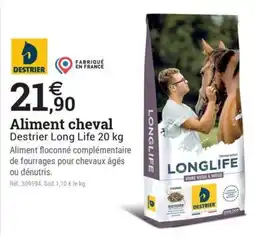 Espace emeraude Destrier Long Life offre