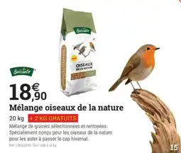 Espace emeraude Belcanto Mélange oiseaux de la nature offre