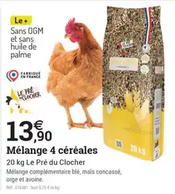 Espace emeraude Le Pré du Clocher Mélange 4 céréales offre