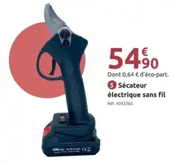 Mr Bricolage Sécateur électrique sans fil offre