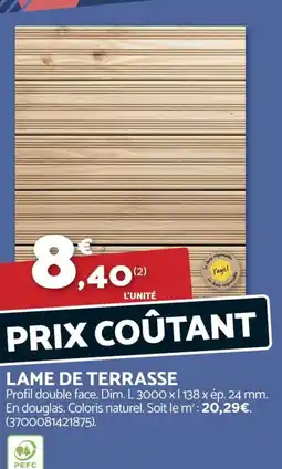 Bricomarché Lame de terrasse offre
