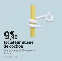 Espace emeraude Isolateur queue de cochon offre
