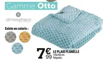 Centrakor Le plaid flanelle offre