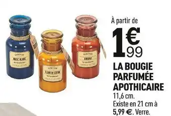 Centrakor La bougie parfumée apothicaire offre