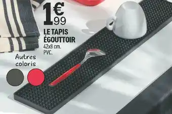 Centrakor Le tapis égouttoir offre