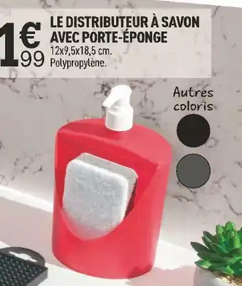 Centrakor Le distributeur à savon avec porte-éponge offre