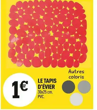 Centrakor Le tapis d’évier offre