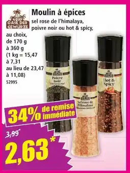 Norma Oase der gewürze moulin à épices offre