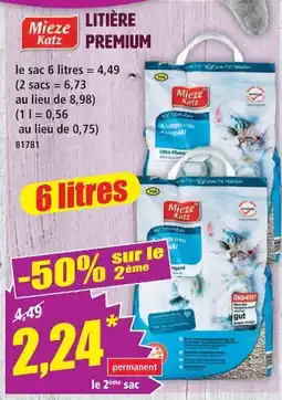 Norma Mieze katz litière premium offre