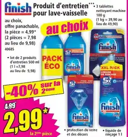 Norma Finish produit d’entretien*** pour lave-vaisselle offre
