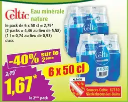 Norma Celtic eau minérale nature offre