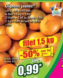 Norma Oignons jaunes offre