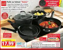 Norma Casa royale poêle ou faitout “homer“ offre
