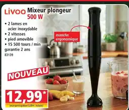 Norma Livoo mixeur plongeur 500 w offre